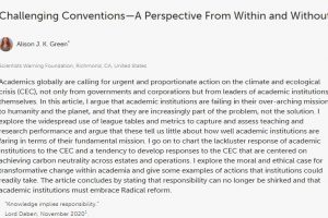 Challenging Conventions: a Perspective From Within and Without