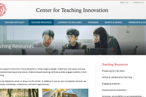 Teaching Resources from the Center for Teaching Innovation, Cornell University