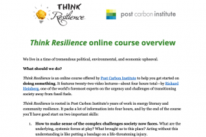 Think Resilience Online Course