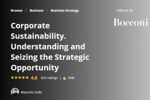 Corporate Sustainability. Understanding and Seizing the Strategic Opportunity